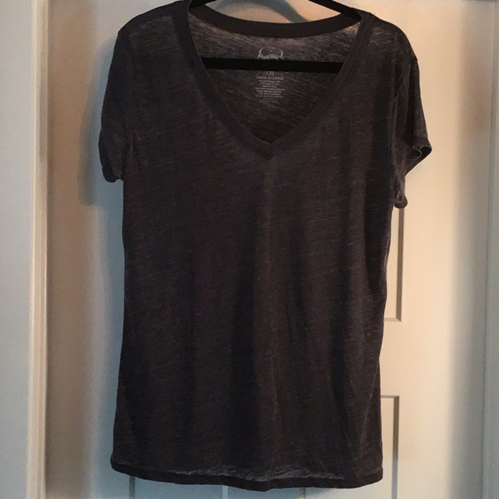 First Love women’s size XXL t-shirt v-neck gray